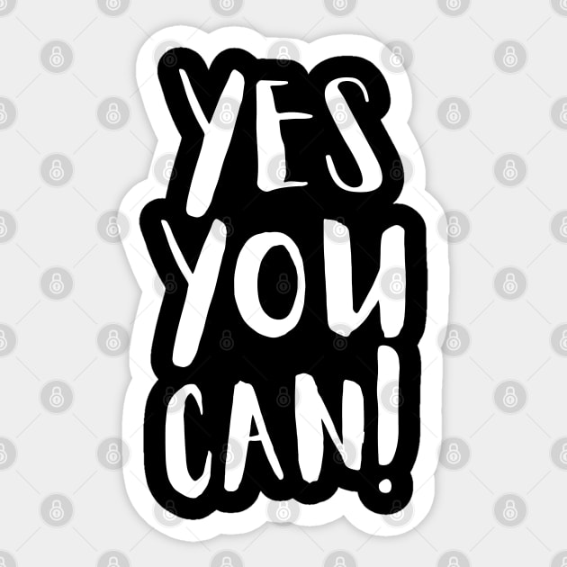 Yes You Can Can I Kick It 90s Hip Hop Matching Sticker by Vixel Art